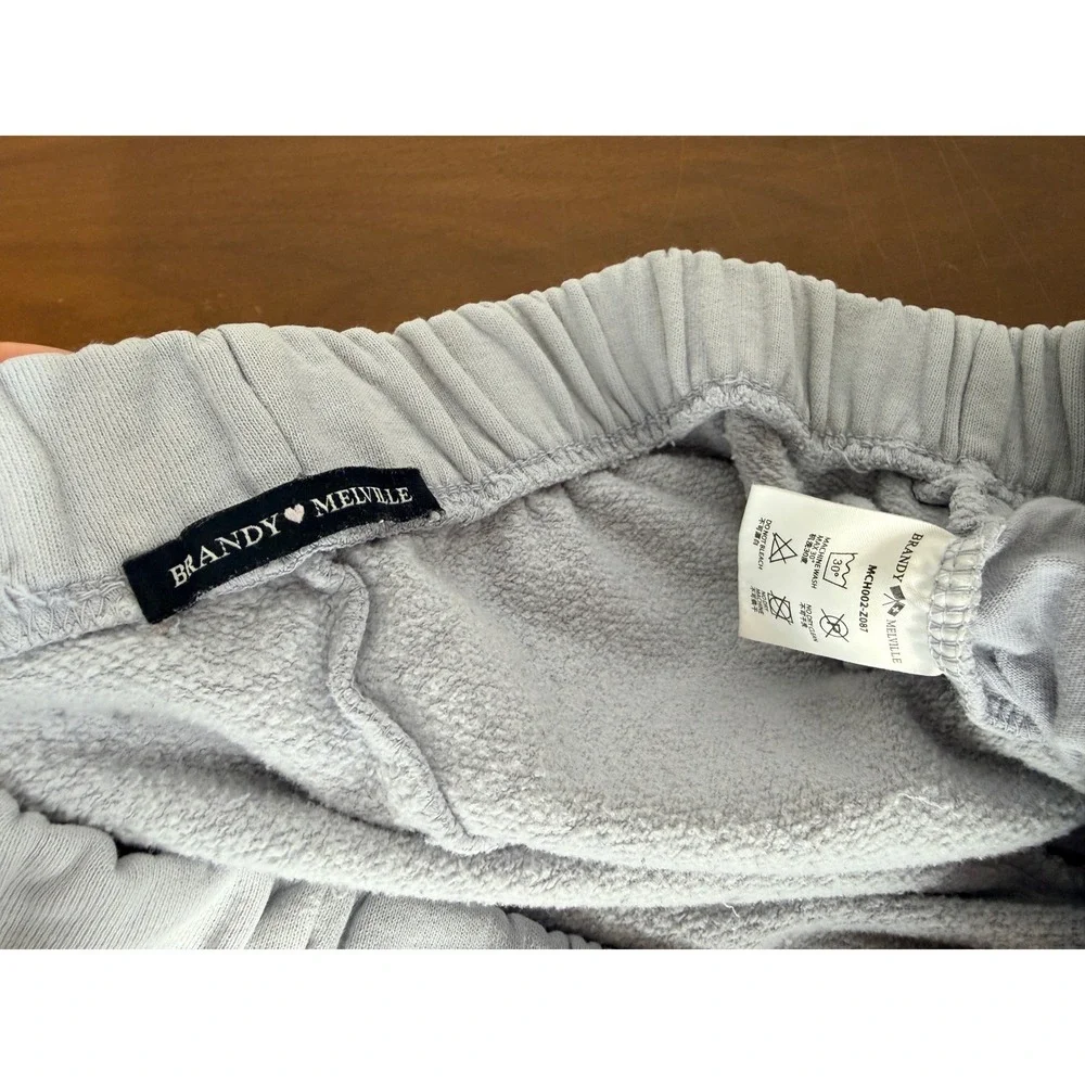 Brandy Melville Jogger Sweatpants Elastic Waist Drawstring Cuffed‎ Women READ
